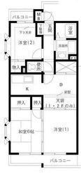 岩澤マンションの物件間取画像